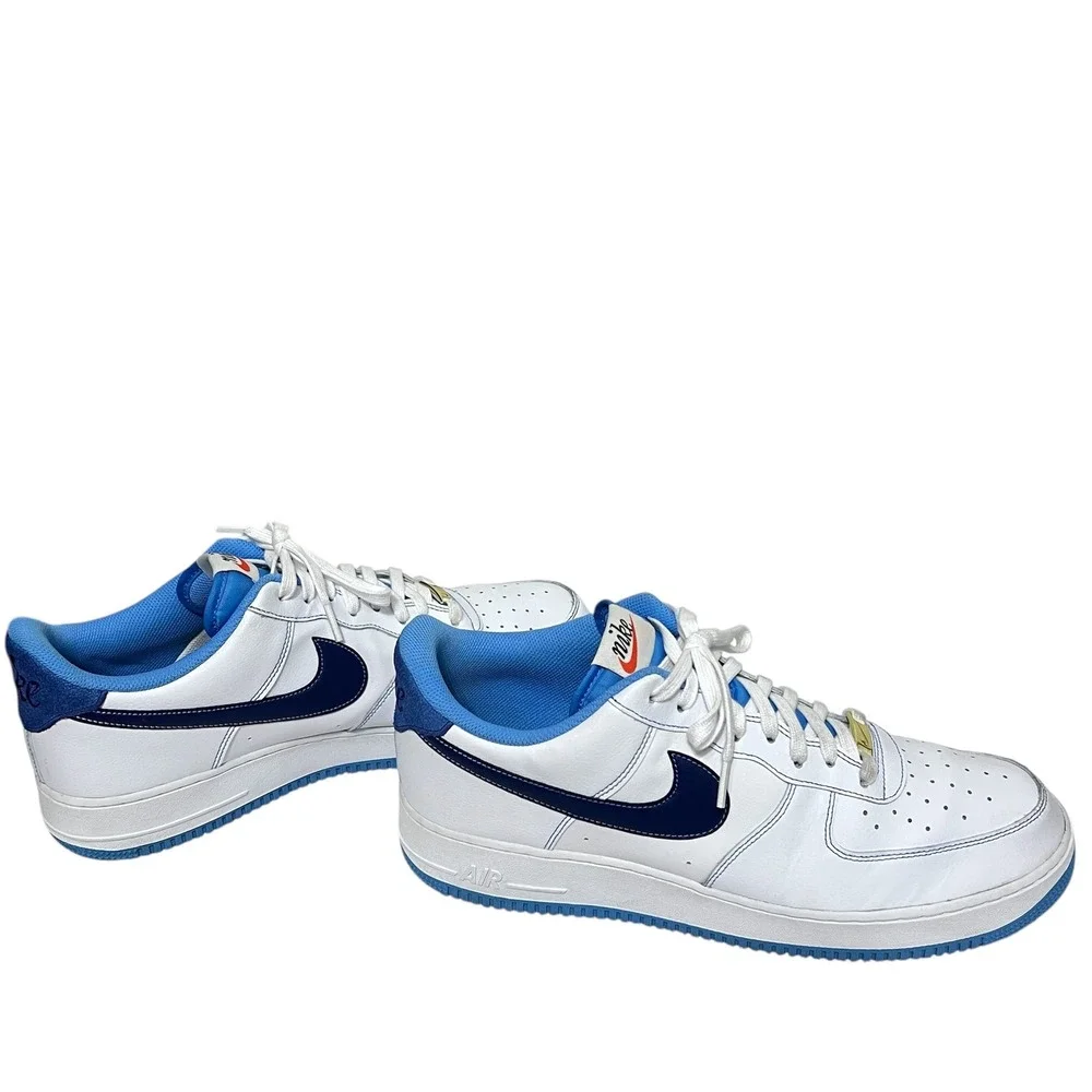 Nike Air Force 1 '07 First Use White University Blue Mens 14 Sneakers DA8478 100